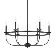 Capital Lighting 425161MB Rylann Six Light Chandelier, Matte Black Main Image.jpg