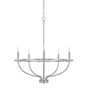 Capital Lighting 428551BN Greyson Five Light Chandelier, Brushed Nickel Main Image.jpg