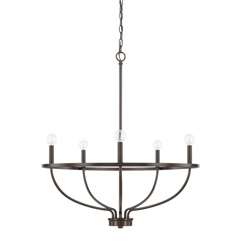 Capital Lighting 428551BZ Greyson Five Light Chandelier, Bronze Main Image.jpg