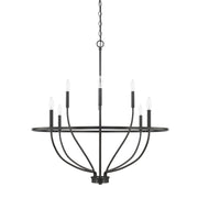 Capital Lighting 428581MB Greyson Eight Light Chandelier, Matte Black Main Image.jpg