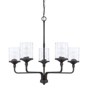 Capital Lighting 428851MB-451 Colton Five Light Chandelier, Matte Black Main Image.jpg