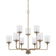 Capital Lighting 428891AD-451 Colton Nine Light Chandelier, Aged Brass Main Image.jpg