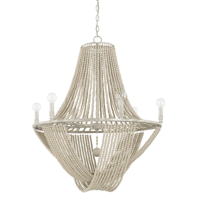 Capital Lighting 429561MS Kayla Six Light Chandelier, Mystic Sand Main Image.jpg