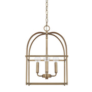 Capital Lighting 527542AD Aubrey Four Light Foyer Pendant, Aged Brass Main Image.jpg