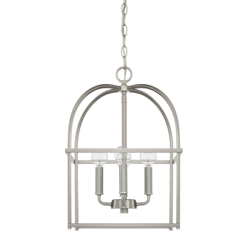 Capital Lighting 527542BN Aubrey Four Light Foyer Pendant, Brushed Nickel Main Image.jpg