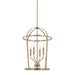 Capital Lighting 528541AD Greyson Four Light Foyer Pendant, Aged Brass Main Image.jpg