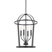 Capital Lighting 528541MB Greyson Four Light Foyer Pendant, Matte Black Main Image.jpg