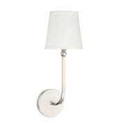 Capital Lighting 619311PN-674 Dawson One Light Wall Sconce, Polished Nickel Main Image.jpg