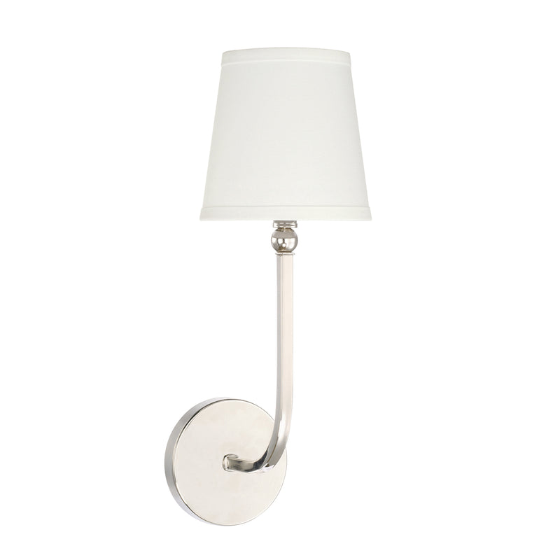 Capital Lighting 619311PN-674 Dawson One Light Wall Sconce, Polished Nickel Main Image.jpg