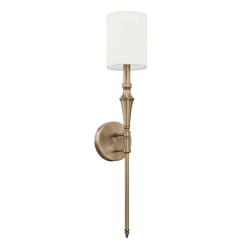 Capital Lighting 628416AD-684 Amelia One Light Wall Sconce, Aged Brass Main Image.jpg