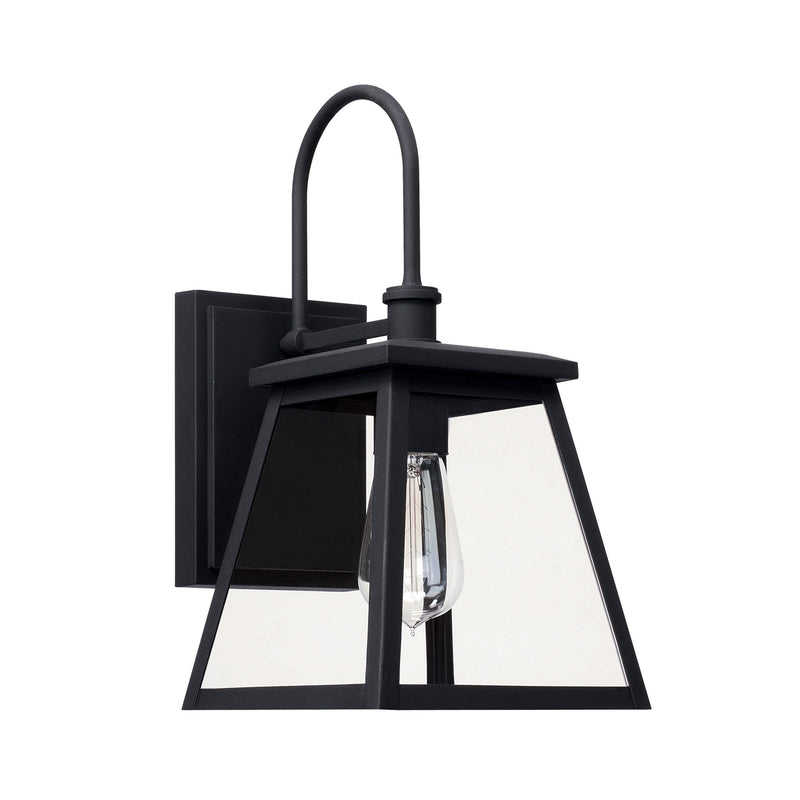 Capital Lighting 926811BK Belmore One Light Outdoor Wall Lantern, Black Main Image.jpg