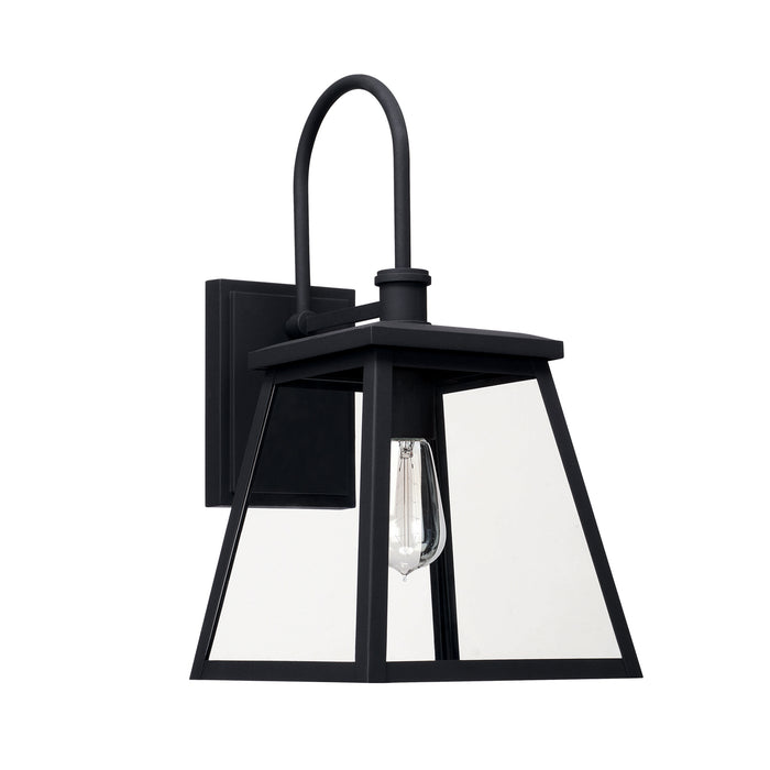 Capital Lighting 926812BK Belmore One Light Outdoor Wall Lantern, Black Main Image.jpg