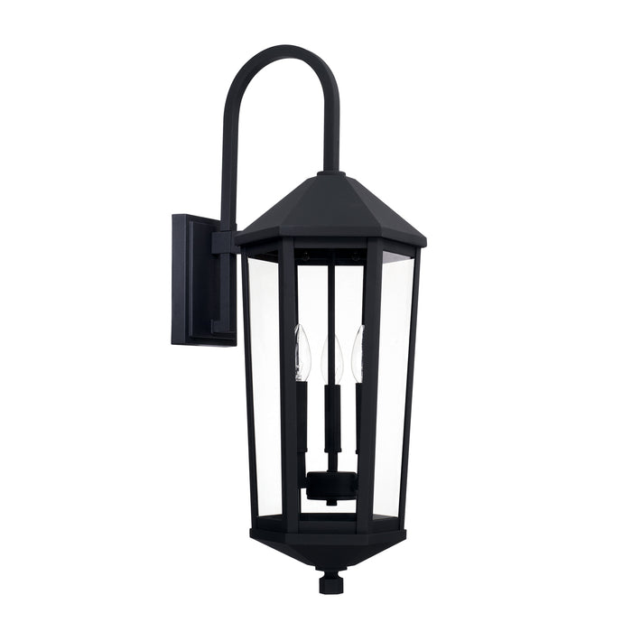 Capital Lighting 926931BK Ellsworth Three Light Outdoor Wall Lantern, Black Main Image.jpg