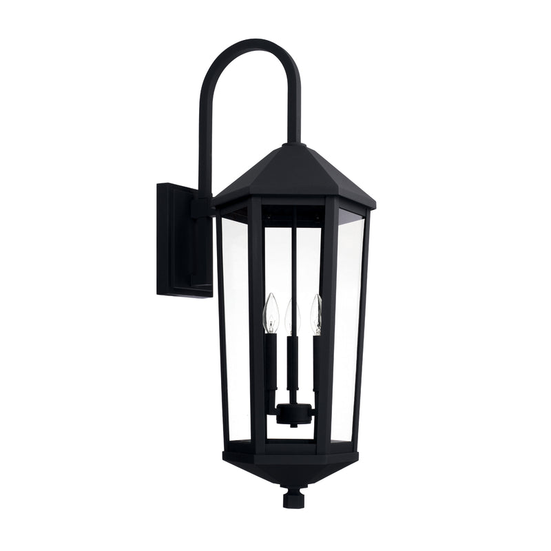 Capital Lighting 926932BK Ellsworth Three Light Outdoor Wall Lantern, Black Main Image.jpg