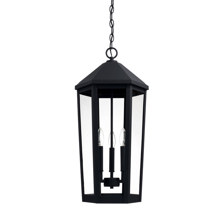 Capital Lighting 926933BK Ellsworth Three Light Outdoor Hanging Lantern, Black Main Image.jpg