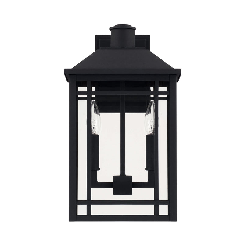 Capital Lighting 927121BK Braden Two Light Outdoor Wall Lantern, Black Main Image.jpg