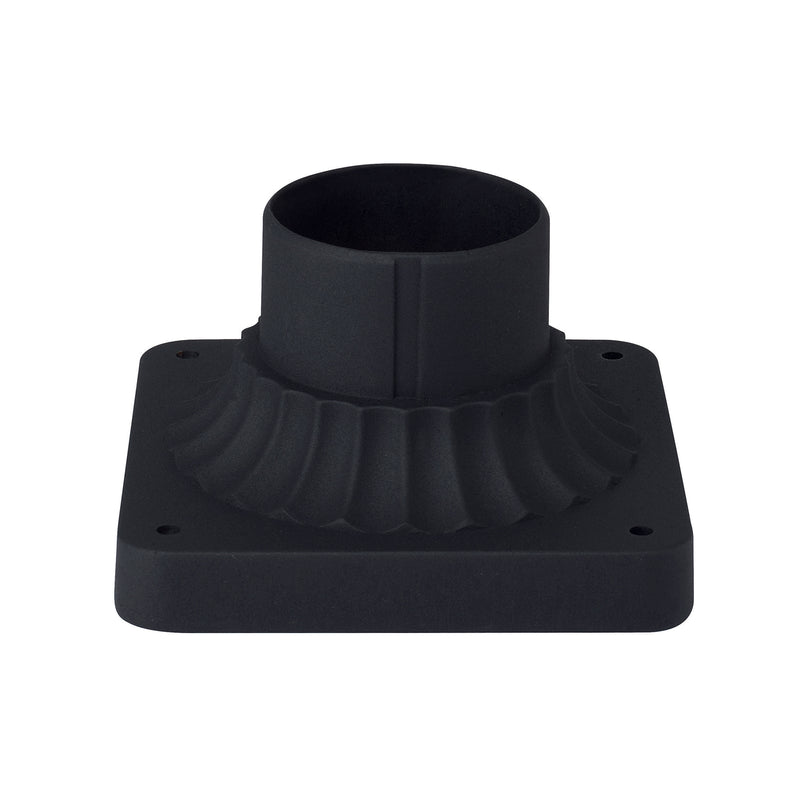 Capital Lighting 929902BK Outdoor Pier Mount Flange, Black Main Image.jpg