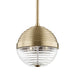 Hudson Valley 1210-AGB Easton Three Light Pendant, Aged Brass Main Image.jpg