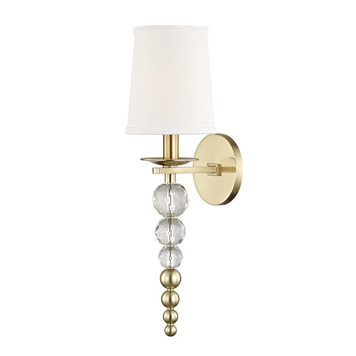 Hudson Valley 2300-AGB Persis One Light Wall Sconce, Aged Brass Main Image.jpg