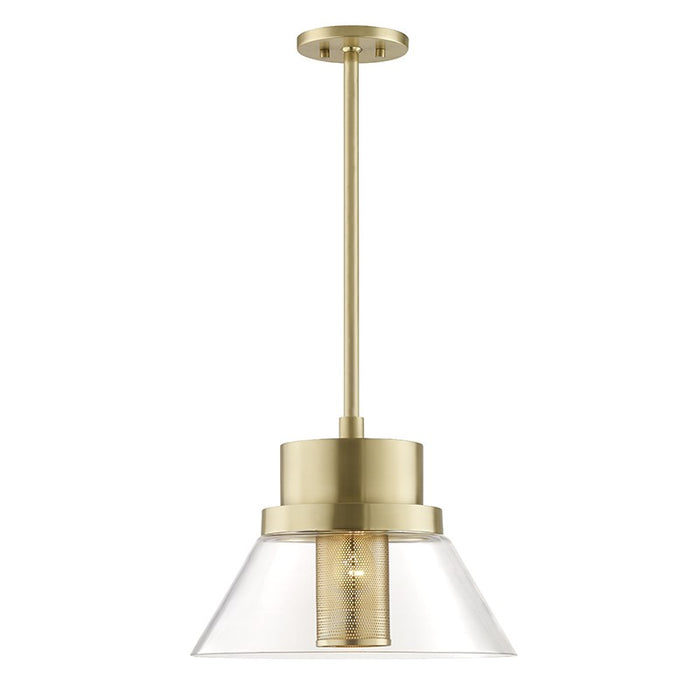 Hudson Valley 4032-AGB Paoli One Light Pendant, Aged Brass Main Image.jpg