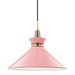 Mitzi H251701L-AGB/PK Kiki One Light Pendant, Aged Brass/Pink Main Image.jpg