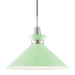 Mitzi H251701L-PN/MNT Kiki One Light Pendant, Polished Nickel/Mint Main Image.jpg