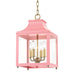 Mitzi H259704S-AGB/PK Leigh Four Light Pendant, Aged Brass/Pink Main Image.jpg