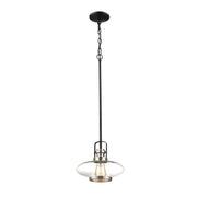 Millennium 111-SN/MB One Light Mini Pendant, Satin Nickel/Matte Black Main Image.jpg