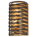 Minka-Lavery 3673-111 Vortic Flow Three Light Wall Sconce, Dark Bronze w/Mosaic Gold Main Image.jpg