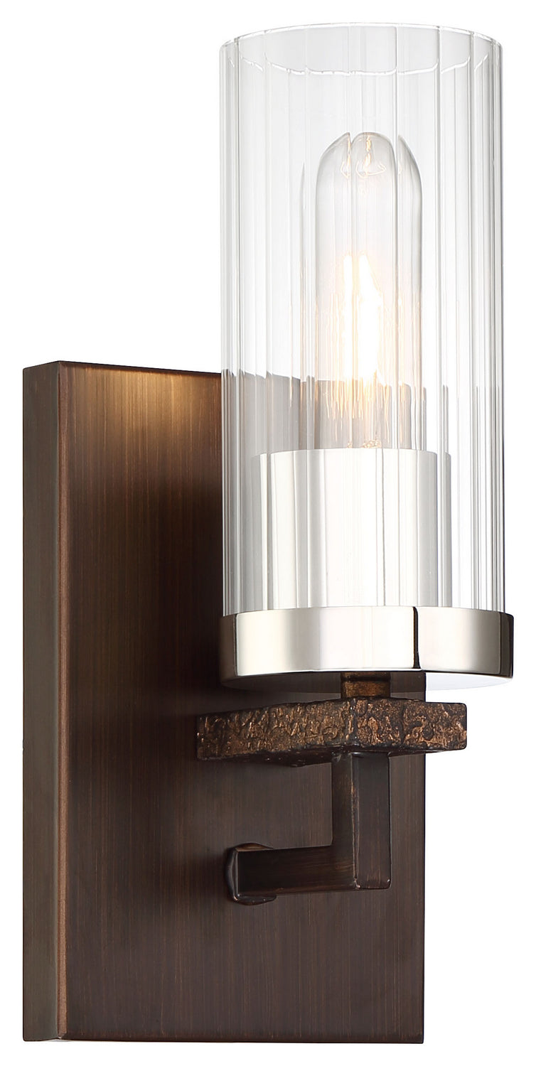 Minka-Lavery 4601-101 Maddox Roe One Light Bath, Iron Ore W/Gold Dust Highlight Main Image.jpg