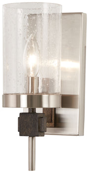 Minka-Lavery 4631-106 Bridlewood One Light Bath, Stone Grey W/Brushed Nickel Main Image.jpg