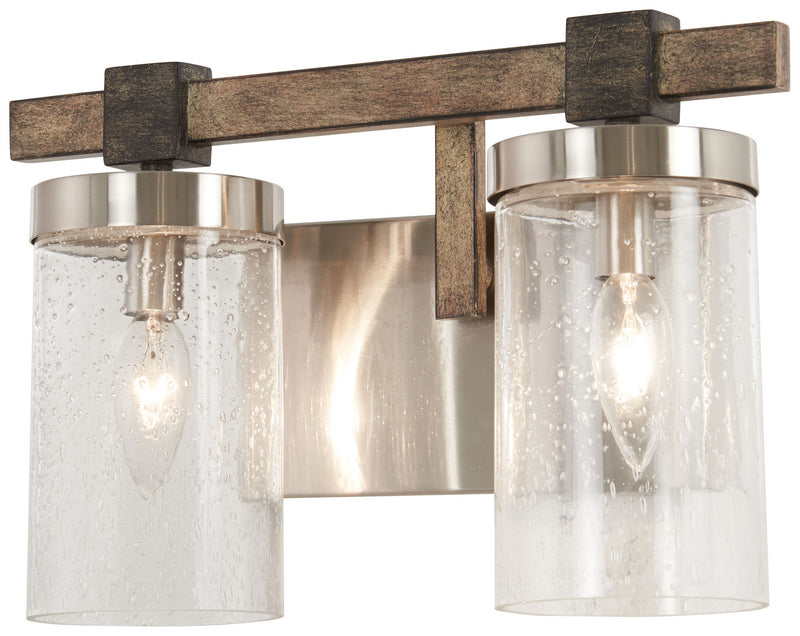 Minka-Lavery 4632-106 Bridlewood Two Light Bath, Stone Grey W/Brushed Nickel Main Image.jpg