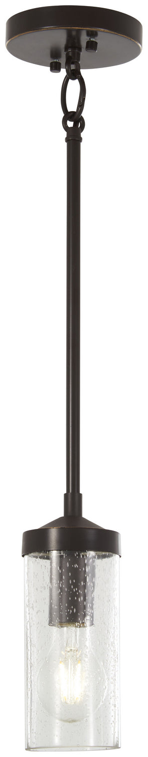 Minka-Lavery 4650-579 Elyton One Light Mini Pendant, Downton Bronze With Gold Highlights Main Image.jpg