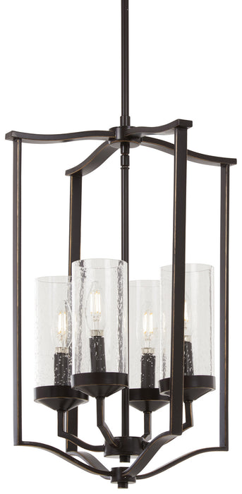 Minka-Lavery 4658-579 Elyton Four Light Pendant, Downton Bronze With Gold Highlights Main Image.jpg