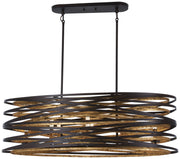 Minka-Lavery 4676-111 Vortic Flow Eight Light Island Pendant, Dark Bronze w/Mosaic Gold Alternate Image.jpg