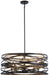 Minka-Lavery 4678-111 Vortic Flow Eight Light Pendant, Dark Bronze w/Mosaic Gold Main Image.jpg