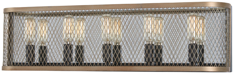 Minka-Lavery 4685-107 Marsden Commons Five Light Bath, Smoked Iron W/Aged Gold Main Image.jpg