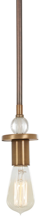 Minka-Lavery 4731-113 Safra One Light Mini Pendant, Harvard Court Bronze W/Natural Main Image.jpg