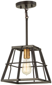 Minka-Lavery 4761-416 Keeley Calle One Light Mini Pendant, Painted Bronze W/Natural Brush Alternate Image.jpg