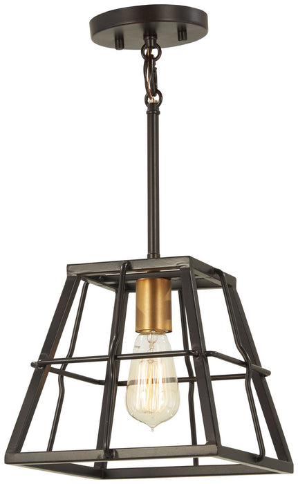 Minka-Lavery 4761-416 Keeley Calle One Light Mini Pendant, Painted Bronze W/Natural Brush Alternate Image.jpg