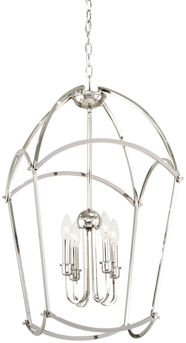 Minka-Lavery 4774-613 Jupiter'S Canopy Four Light Pendant, Polished Nickel Main Image.jpg