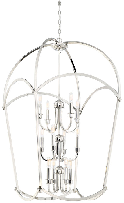 Minka-Lavery 4775-613 Jupiter'S Canopy 12 Light Pendant, Polished Nickel Main Image.jpg