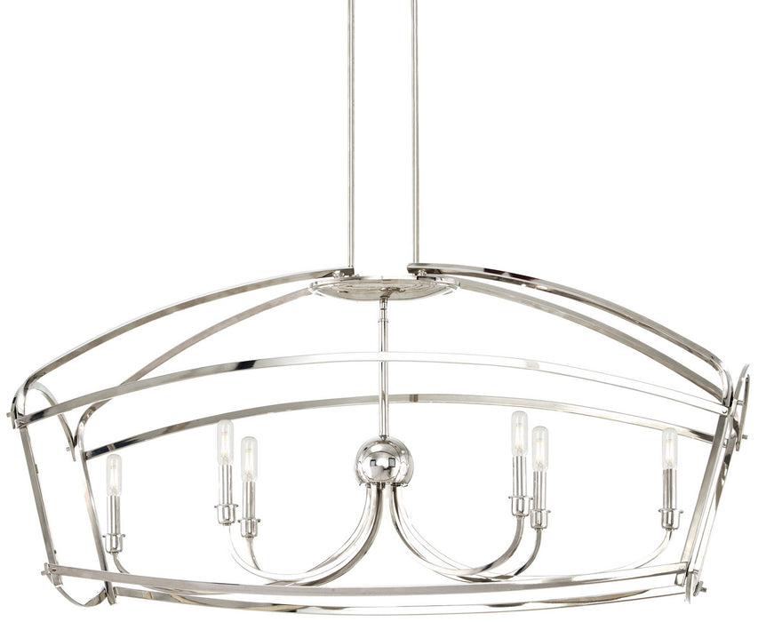 Minka-Lavery 4776-613 Jupiter'S Canopy Six Light Island Pendant, Polished Nickel Alternate Image.jpg