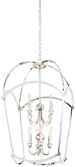 Minka-Lavery 4778-613 Jupiter'S Canopy Eight Light Pendant, Polished Nickel Main Image.jpg