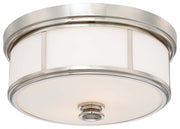 Minka-Lavery 6368-613 Three Light Flush Mount, Polished Nickel Main Image.jpg