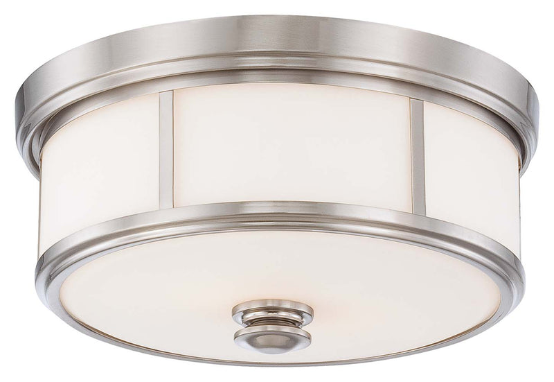 Minka-Lavery 6368-84 Three Light Flush Mount, Brushed Nickel Main Image.jpg