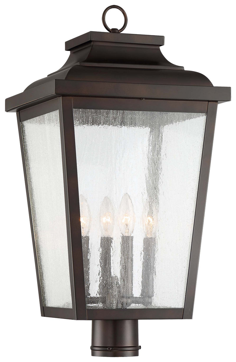 Minka-Lavery 72177-189 Irvington Manor Four Light Post Mount, Chelesa Bronze Main Image.jpg