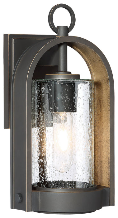 Minka-Lavery 72451-143C Kamstra One Light Outdoor Wall Mount, Oil Rubbed Bronze W/ Gold Highlights Main Image.jpg