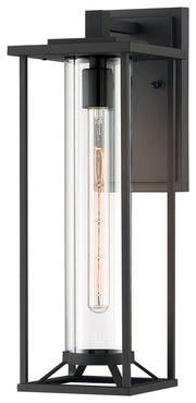 Minka-Lavery 72477-66 Trescott One Light Outdoor Wall Mount, Coal Alternate Image.jpg