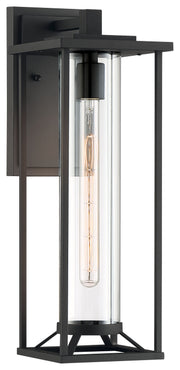 Minka-Lavery 72477-66 Trescott One Light Outdoor Wall Mount, Coal Main Image.jpg